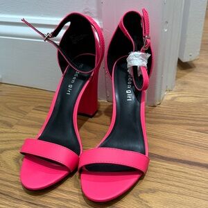 Madden Girl Hot Pink Heeled Sandals